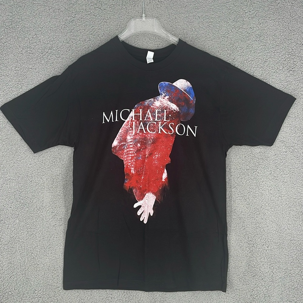 Michael Jackson black crew neck short sleeve t-shirt dead stock men’s Large Y2K
